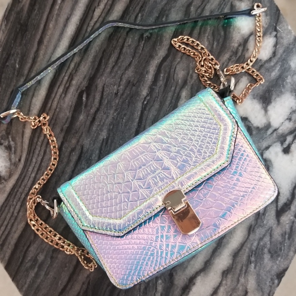 Holographic Purple Crossbody Purse